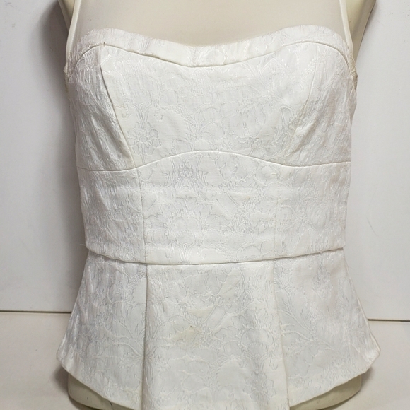 Forever 21 Tops - Forever 21 Peplum White Top